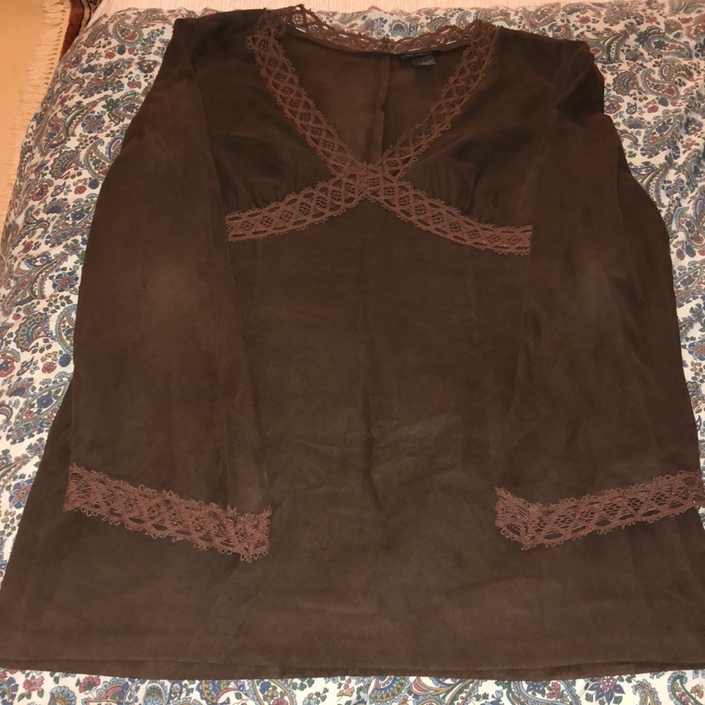 Brown limited lace top
